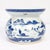 Antique Chinese Export Blue & White Canton Porcelain Spittoon For Sale - Image 10 of 13