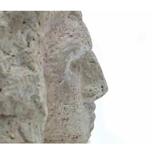 Sirio Pellegrini, Head, Stone Sculpture, 1960s For Sale - Image 4 of 5