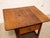 Chestnut Vintage Oak Rolling Side Table Cart With Drawer and Lower Shelf For Sale - Image 8 of 12