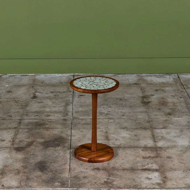 Gordon & Jane Martz Gordon & Jane Martz 18" Tall Mosaic Coin Tile Side Table For Sale - Image 4 of 14