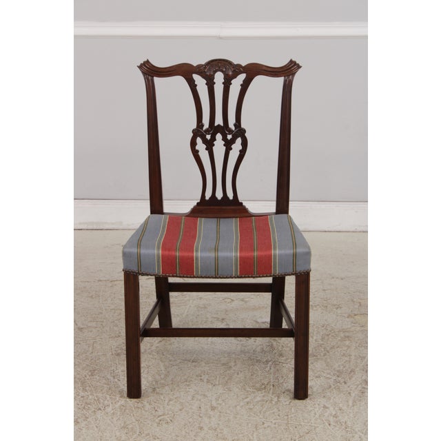 Set of 8 Baker Mahogany Dining Chairs For Sale - Image 9 of 18