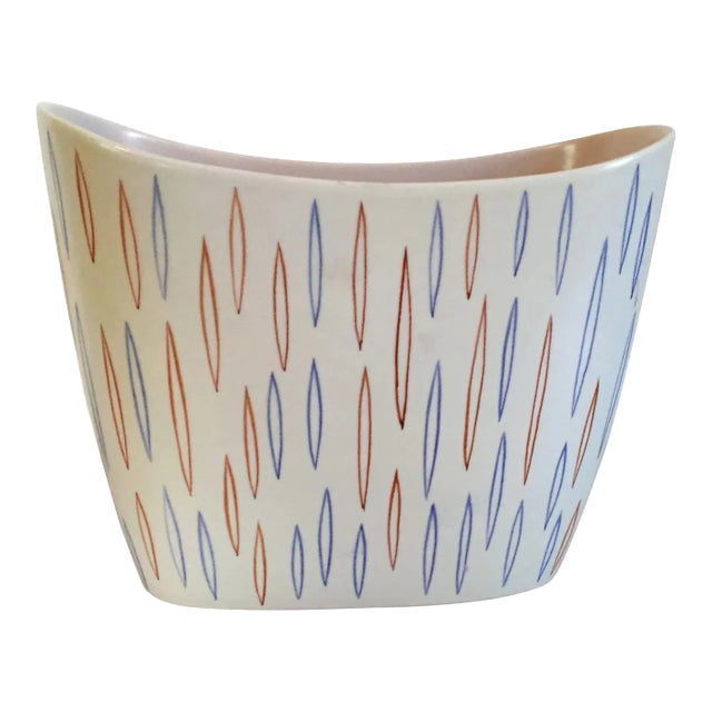 1950's Mid Century Modern English Poole Pottery Vase For Sale