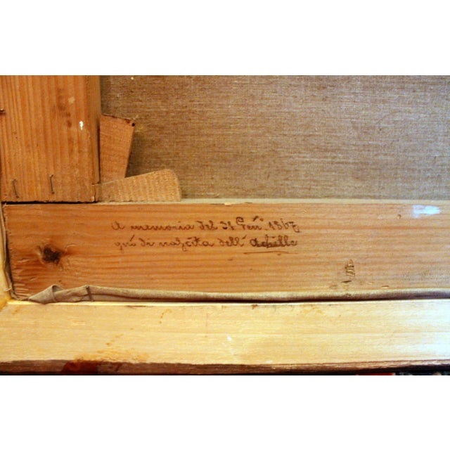 Joseph Brunner, Austrian Landscape with Lake and Mountain Painting, 1869, Oil on Canvas, Framed For Sale - Image 12 of 13