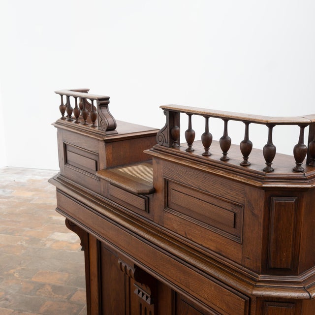 Wood Oak Pharmacy Counter, 1900 For Sale - Image 7 of 10