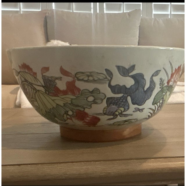 Vintage Chinese Famille Rose Bowl For Sale - Image 4 of 4