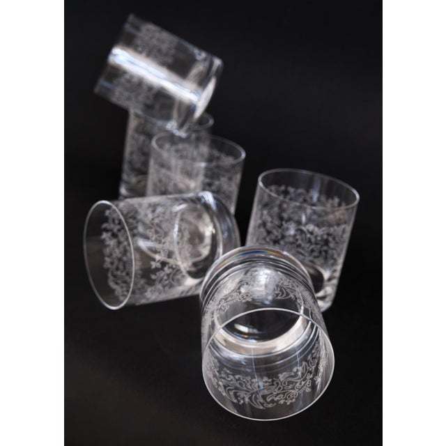 Glass Glasses by Mariana Isra for Ribes the Art of Glass, 1990s, Set of 6 For Sale - Image 7 of 18