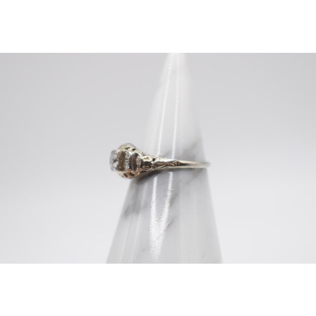 Early 18th Century Art Deco Diamond Ring, Size 5.5 For Sale In Wichita - Image 6 of 8