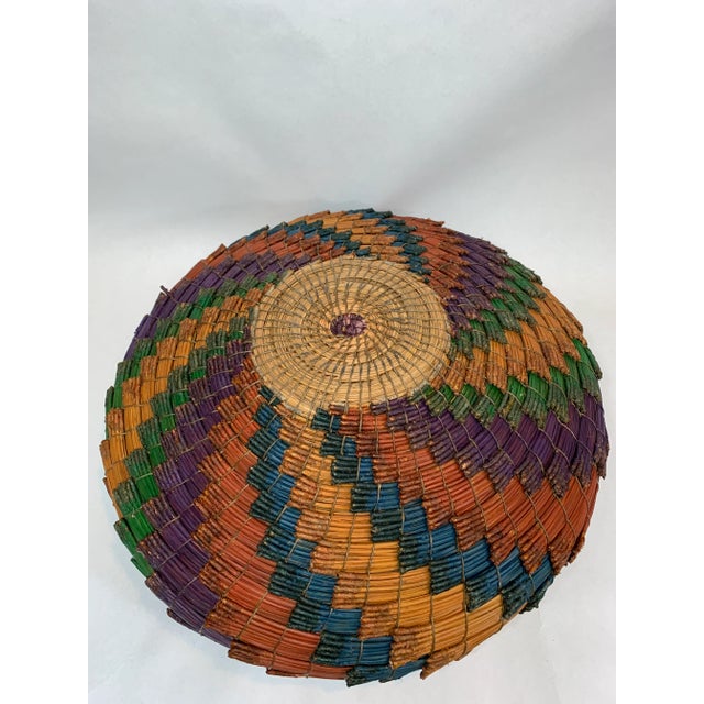 Mid 20th Century Mid-Century African Woven Basket For Sale - Image 5 of 9