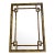 1970’s Faux Bamboo Giltwood Mirror With Greek Key Accents For Sale