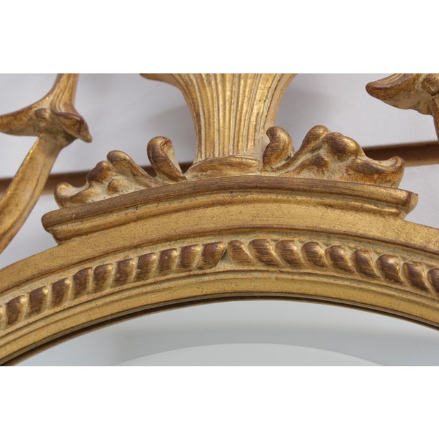 Glass Carvers Guild Adams Style Gold Frame Mirror For Sale - Image 7 of 13
