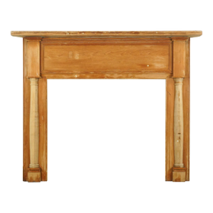 Traditional Unfinished Wooden Fireplace Mantel