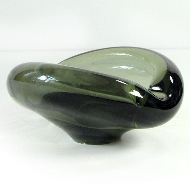 Glass Shell Ashtray by Per Lutken for Holmegaard, Denmark, 1960s For Sale - Image 6 of 10