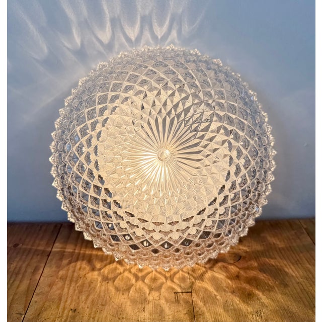 Vintage Glass Ceiling Light, 1970s For Sale - Image 11 of 16