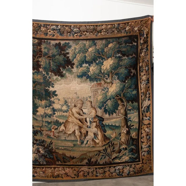 This 16th century Aubusson (French) tapestry is remarkably still vibrant and in wonderful antique condition. Its original...