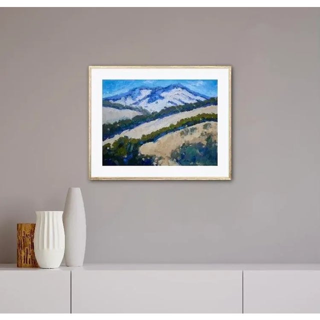 Mt. Diablo, Original Impressionist Landscape Oil Painting For Sale - Image 4 of 7