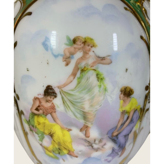 Antique 19th C Royal Vienna Chocolate Pot Decorated W/ Artists & Sculptor Scene For Sale - Image 4 of 8