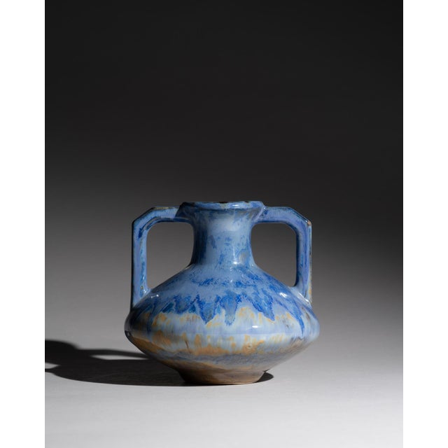 Vintage Art Deco Vase in Stoneware from Pierrefonds, France, 1910s For Sale - Image 11 of 11