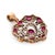 1950s Mid Century 4.00 Carat Ruby Diamond 18k Yellow Gold and Silver Pendant For Sale - Image 5 of 5