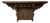 Vintage Moroccan Hand-Carved and Hand-Painted Wooden Wall Shelf For Sale
