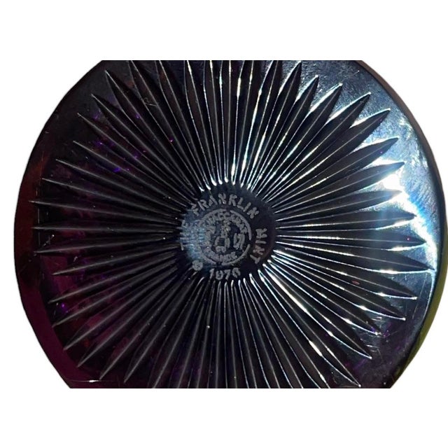 Fine Baccarat France crystal intaglio medallion sculpture produced for The Franklin Mint in 1976, featuring a beautifully...