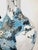 Huge Lamp Pair Blue & Metallic Gold Hand Painted Peacocks 1960s Kutani For Sale - Image 12 of 18