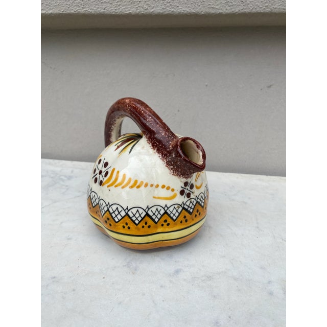 Henriot Quimper French Faience Pitcher Henriot Quimper For Sale - Image 4 of 9