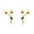 Gold Mid-Century Italian Modern Style Brass and Glass Sconces, Set of 2 For Sale - Image 8 of 11