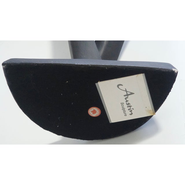 1980s Alexsander Danel Golf Sculpture Austin Production Golfer "In the Swing Ii" 1989 For Sale - Image 11 of 12