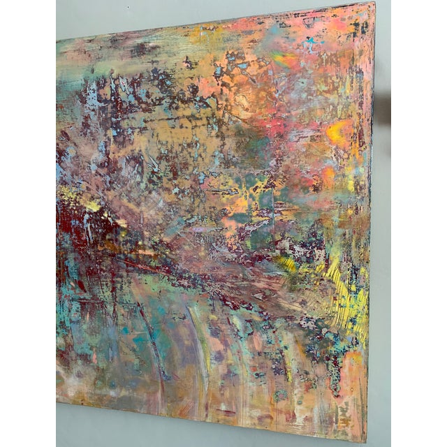 Abstract Oil on Canvas Painting For Sale - Image 4 of 13