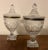 English Antique 19th Century George III Anglo Irish Cut Crystal Glass Chestnut Urns - a Pair For Sale - Image 3 of 12