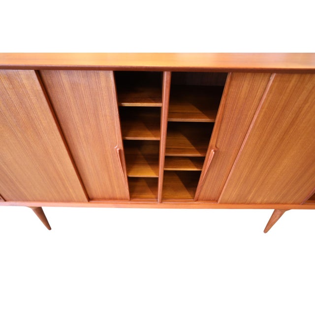 Brown Model 19 High Board in Teak by Gunni Omann for Omann Jun, Denmark, 1960s For Sale - Image 8 of 18