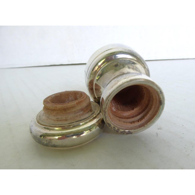 Vintage Sterling Silver Italian Individual Salt & Pepper Shakers, Small Dish & American Petite Caviar Vodka Cups- 11 Pieces For Sale - Image 4 of 15