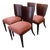 H-214 Lollipop Dining Chairs by Jindřich Halabala for Up Závody, 1930s, Set of 4 For Sale