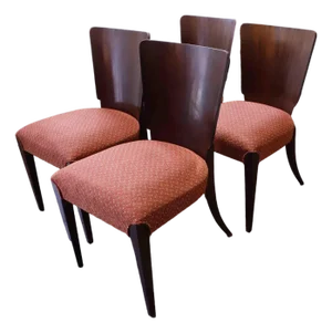 H-214 Lollipop Dining Chairs by Jindřich Halabala for Up Závody, 1930s, Set of 4