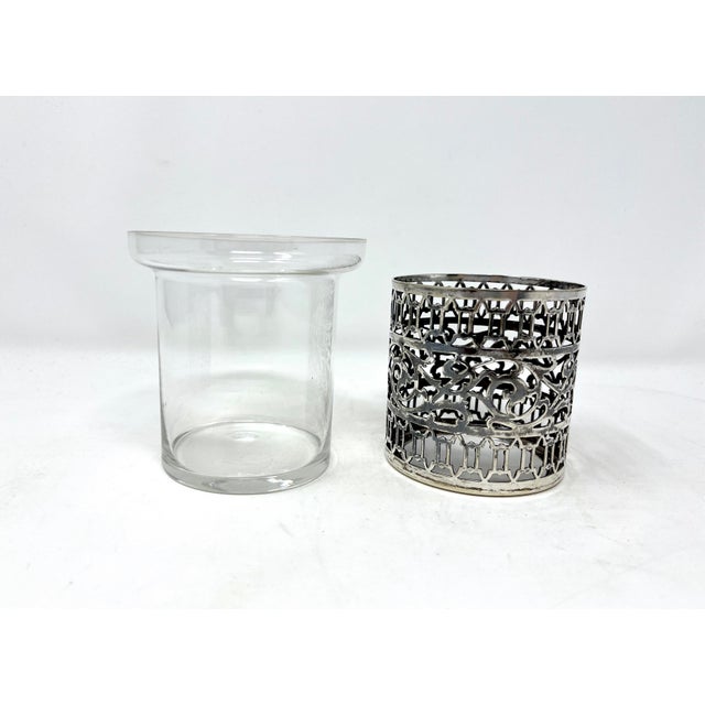 Traditional Antique Epns Silver Pierced Edwardian Celery Server With Glass Insert For Sale - Image 3 of 7