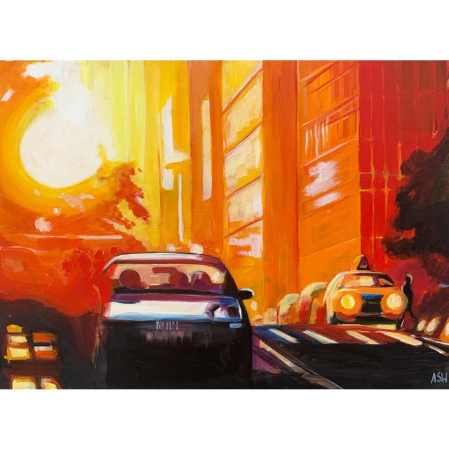 2010s Street Study of Manhattan Henge Sunshine New York City by English Urban Artist For Sale - Image 5 of 7
