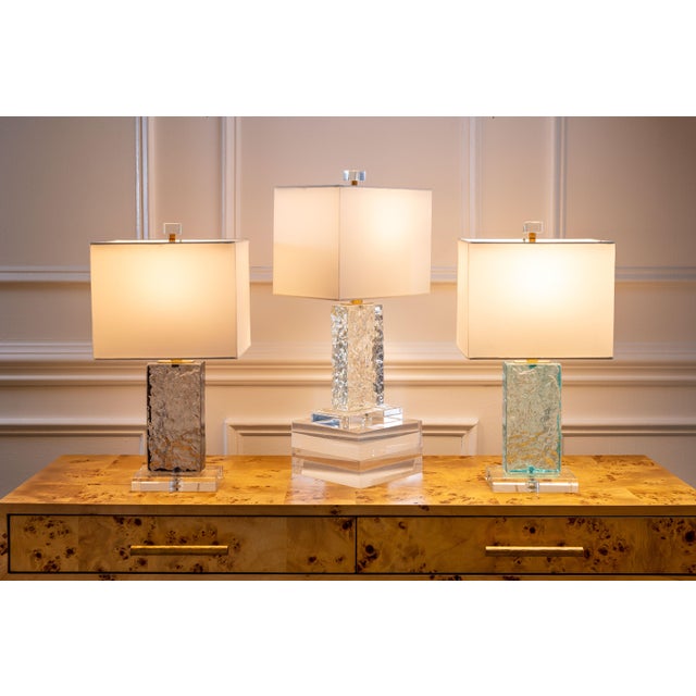 2020s Azure Aqua Accent Lamp For Sale - Image 5 of 9