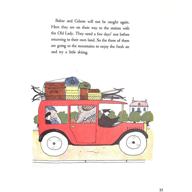White "The Travels of Babar" 1962 De Brunhoff, Jean For Sale - Image 8 of 12
