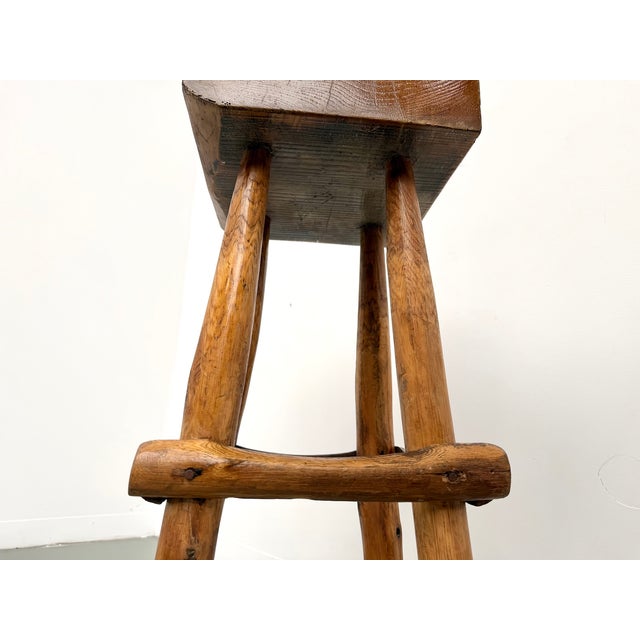 Brutalist Bar Stools, France, 1950s, Set of 2 For Sale - Image 15 of 18