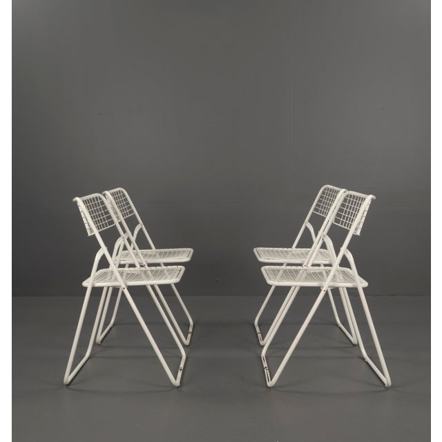 Vintage Ted Net Chairs by Niels Gammelgaard for Ikea, 1970s, Set of 4 For Sale - Image 11 of 18
