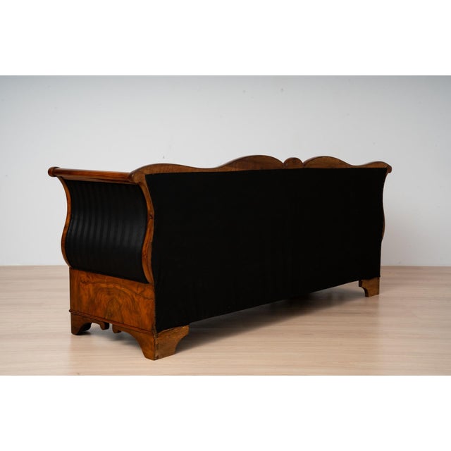 Antique Biedermeier Walnut Sofa, 1850 For Sale - Image 18 of 18