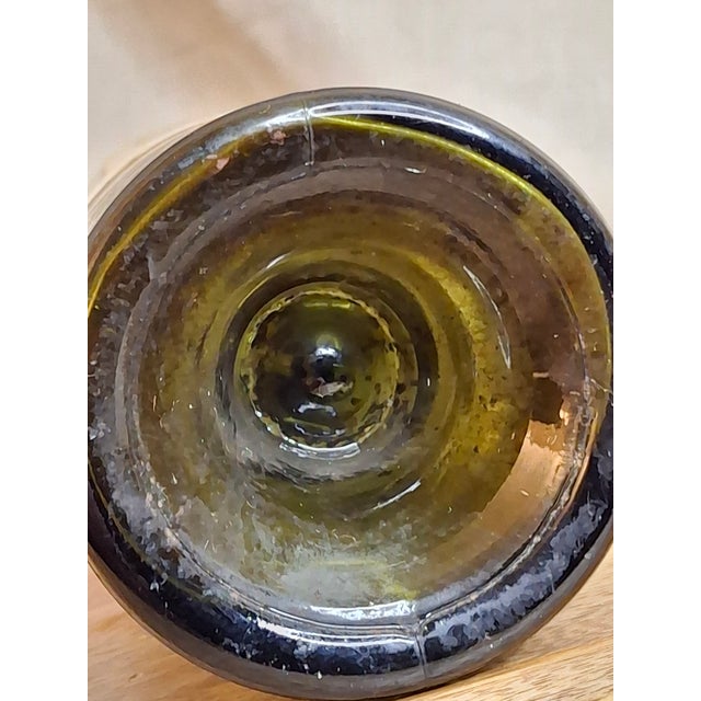 Dark Green Vintage Empty 1947 Château Cos d'Estournel Wine Bottle - Heublein Rare Wine Auction For Sale - Image 8 of 16