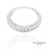 14k (585) White Gold Natural Diamond Engraved Band Ring, Size 9 For Sale In New York - Image 6 of 9