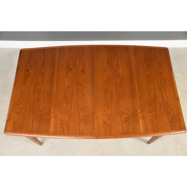 Mid 20th Century Danish Modern Teak Butterfly Leaf Dining Table For Sale - Image 11 of 13