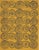 8x10 Stylish Iris Goldenrod Kilim Fluid Spirals Modern Handwoven Wool Carpet Rug For Sale In New York - Image 6 of 7