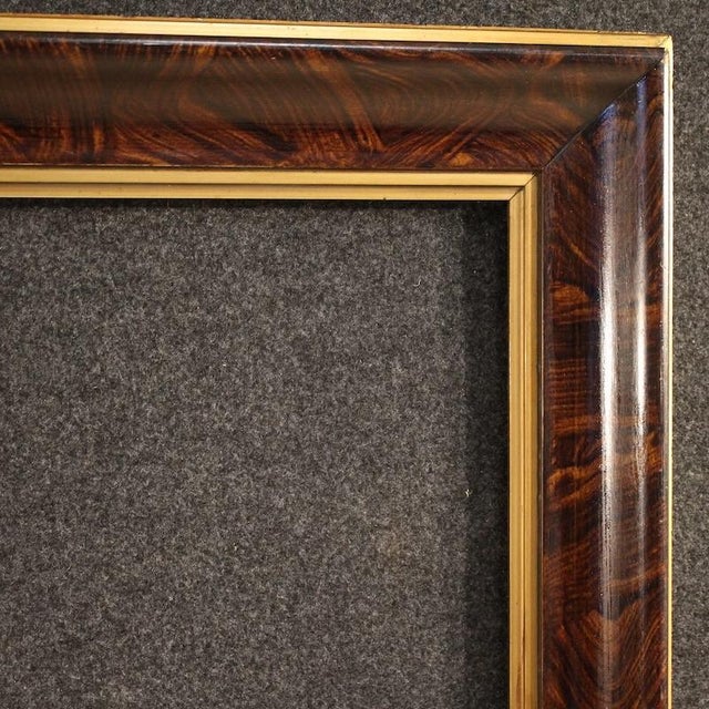 Vintage Lacquered and Gilded Wooden Frame, 1950 For Sale - Image 6 of 14