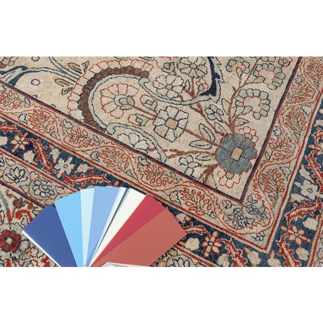 Authentic 19th Century Persian Kirman Carpet For Sale - Image 10 of 10