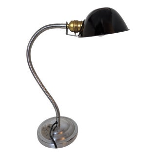 Art Deco Gooseneck Table Lamp, 1920s For Sale
