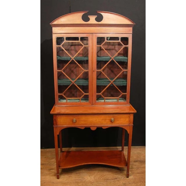 Antique Edwardian Sheraton Cabinet For Sale - Image 15 of 15