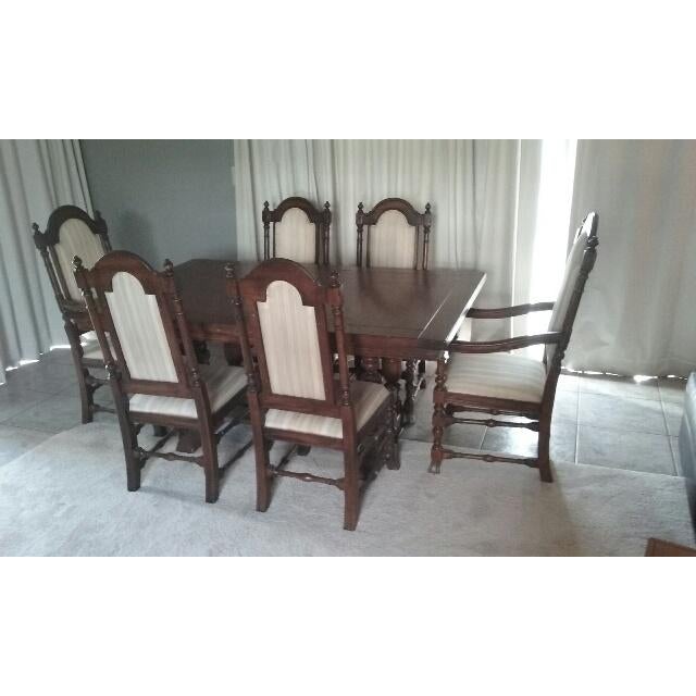 Ethan Allen Royal Charter Oak Collection Dining Set - Set ...